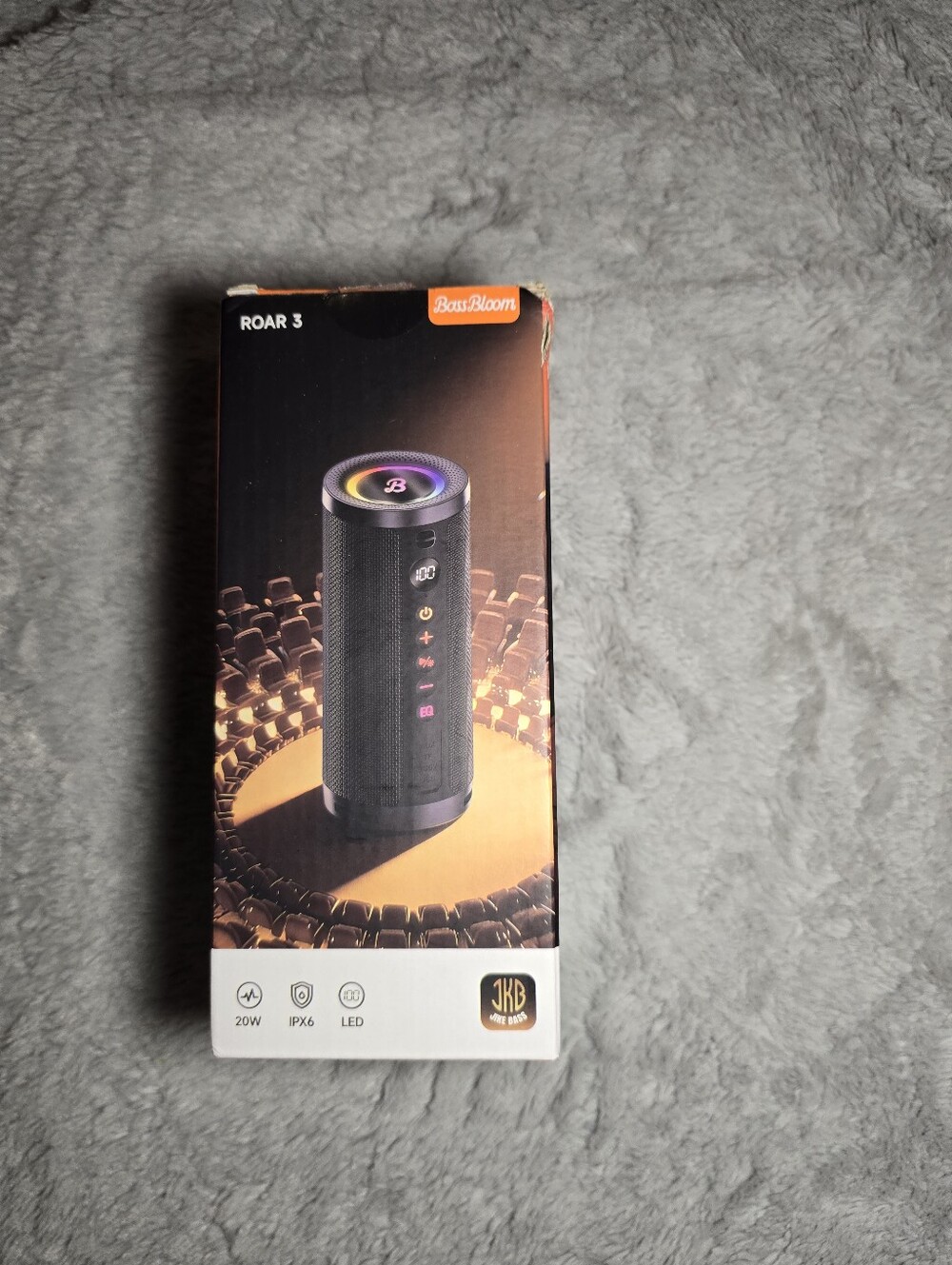 Portable Bluetooth Speaker on Packaging